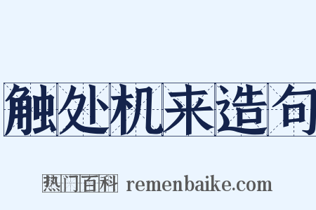 触处机来造句是什么意思的图片